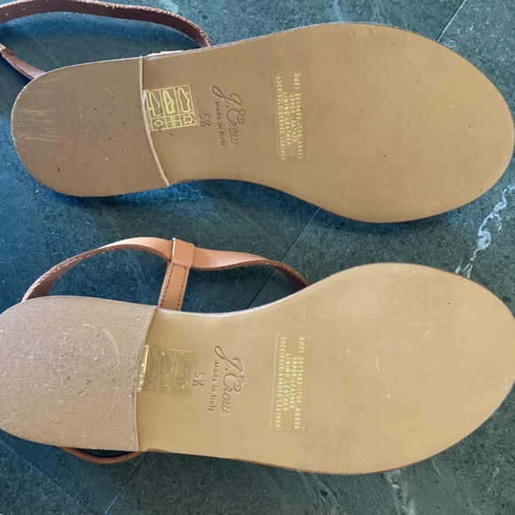 J. Crew leather strappy sandals 5 1/2 - Picture 4 of 6